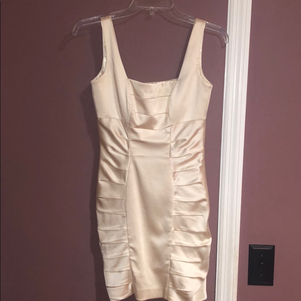Jax White Satin Mini Dress